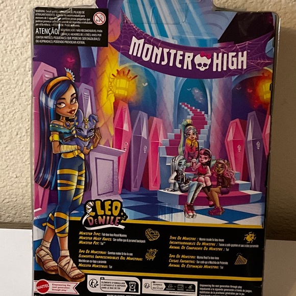 Monster High Doll with Blue and Gold Outfit - Picture 5 of 5